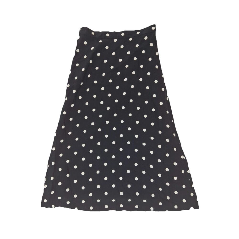 Old Navy Womens XS Long Skirt Black With White Circles this is so you